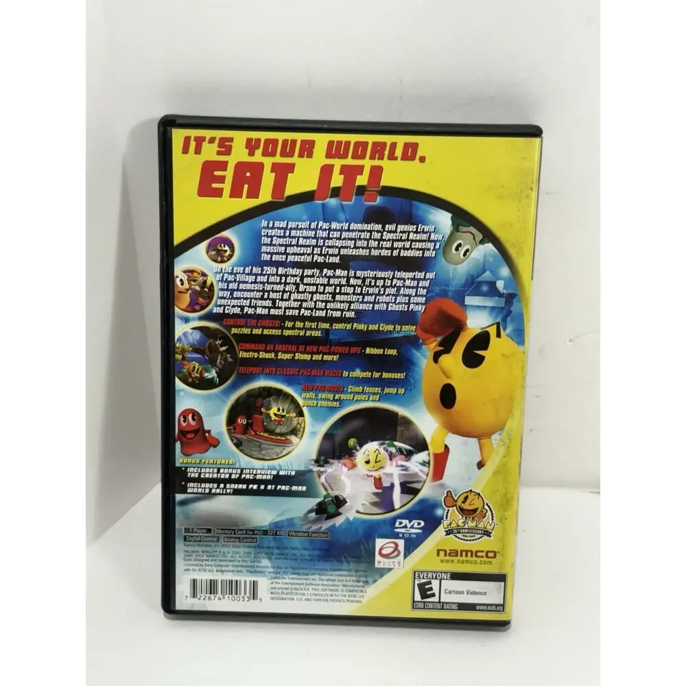 Pac Man World 3 (PlayStation 2 PS2) Game Disc‎ Only No Manual Tested